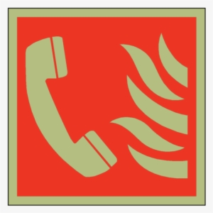 Photoluminescent Fire Phone Symbol Safety Sign - Ask Someone Who Cares
