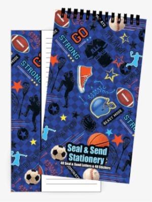 Picture Of Sports Seal & Send Stationery - Iscream 'score!' Seal And Send 40 Sheet Stationery