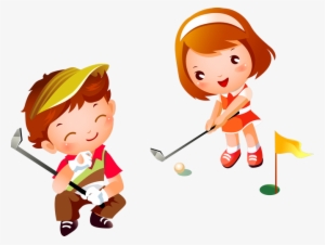 Girl Stock Photography Clip Art Transprent Png - Clip Art Golf Cartoon Png