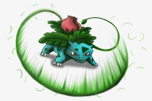 Ivysaur Used Vine Whip By Shinragod For The Ga-hq Pokemon - Illustration