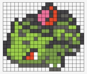 Ivysaur Sprite Perler Bead Pattern / Bead Sprite - Pixel Art Pokemon 002