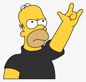 Homer Simpson Heavy Metal