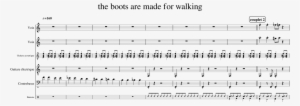 The Boots Are Made For Walking Sheet Music 1 Of 8 Pages - Sheet Music