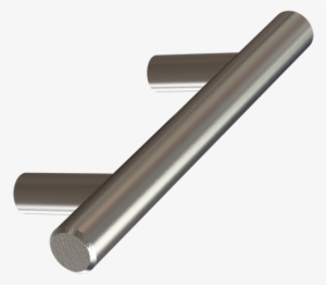 Stainless Steel Bar Pull - Wood