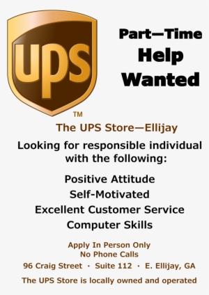 The Ups Store Of Ellijay Is Now Hiring