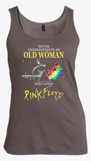 Never Underestimate An Old Woman Who Loves Pink Floyd - Shirt