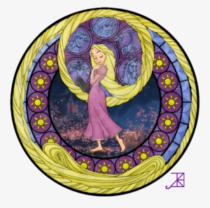 Disney Princess Images Rapunzel Stained Glass Hd Wallpaper - Princess Jasmine Disney Stained Glass