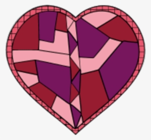 Stained - Stained Glass Heart Png