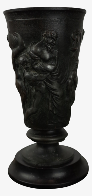 Bronze Chalice On Marble Base - Vase