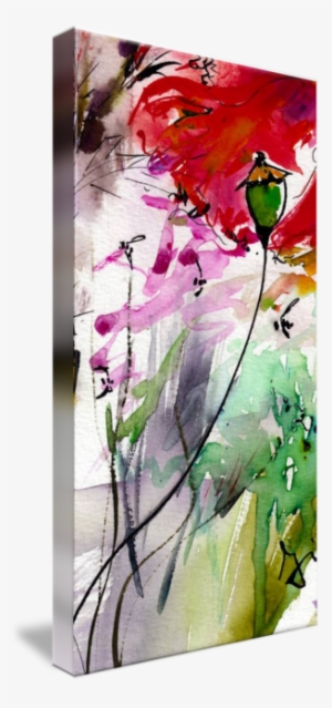 "intuitive Modern Floral Poppy Pods " By Ginette Callaway,