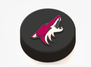 Arizona Coyotes Logo On Hockey Puck 3d Print - Arizona Coyotes Logo 3d