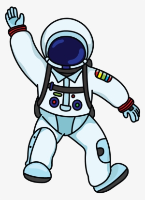 Here We Have A Step By Step Drawing Tutorial Of An - Astronaut Drawing Cartoon Png