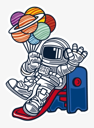 Sticker That Kick Ass Space Slider - Cartoon