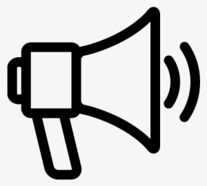 Megaphone With Sound Waves Vector - Transparent Background Announcement Icon