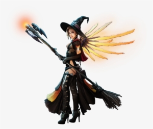 Transparent Mercy Witch Huge Freebie Download For Powerpoint - Mercy Overwatch Transparent Background