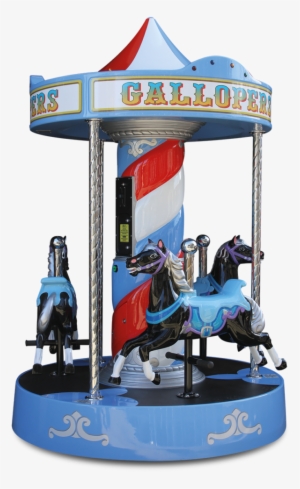 Gallopers Carousel - Purple Carousel Kiddie Ride