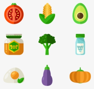 Organic Food 12 Icons - Healthy Food Icon Png
