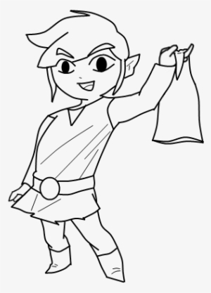 Toon Link Drawing At Getdrawings - Sketch Toon Link