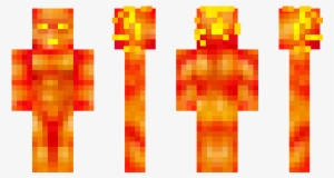 Minecraft Skin Thehumantorch - Red And Black Pvp Skin