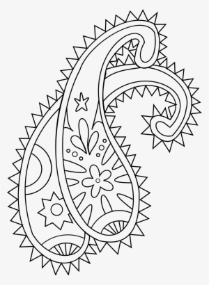 Big Image - Simple Paisley Coloring Pages