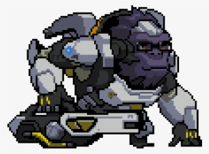 Winston Rage Overwatch Png Png Library Library - Overwatch Winston Pixel Spray