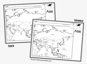 Labeled And Blank Maps From United States, Contients, - World Map