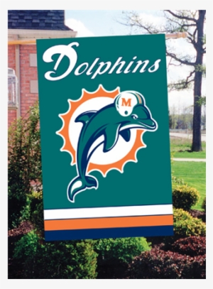 Miami Dolphins Applique Banner Flag - Miami Dolphins Vs Chicago Bears