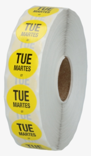 Label Tuesday Yellow Dot - Synthetic Rubber