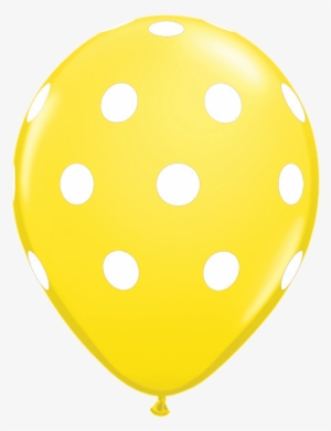 11quot Polka Dot Latex Balloon Yellow Peonies And Polka - Yellow Polka Dot Balloons