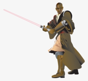 Vinilo Decorativo Mace Windu - Jedi Vector