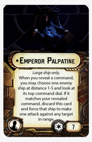 Palpatine - Custom Card Star Wars Armada