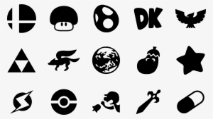 Super Smash Bros Melee Icons By One-seb On Deviantart - Super Smash Bros Melee Character Symbols