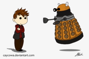 Rory And Dalek Chibis By Caycowa On Deviantart Clip - Doctor Who Cartoon Dalek