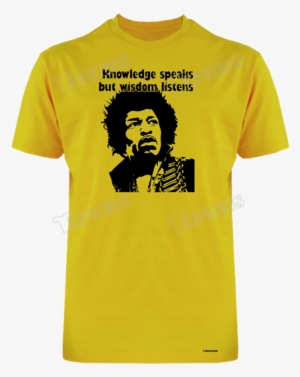 Knowledge Speaks -yellow - Ricky Steamboat T Shirt