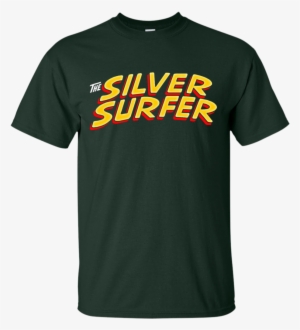 Silver Surfer Classic Title Clean Silver Surfer T Shirt - Knock Knock Whos There Race Condition