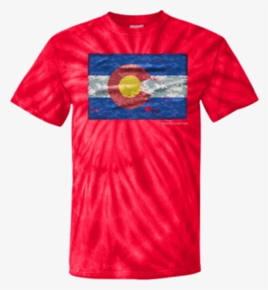 Colorado Flag Digital Camo Youth Tie Dye T Shirt Heart - Sunglasses Emoji Cool Smiley Tie-dye T-shirt