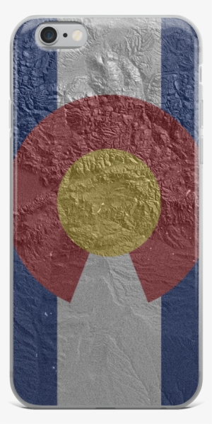 Colorado Flag Hillshade Map Iphone Case - Colorado