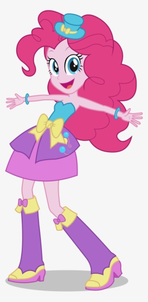 Graphic Free Download Clap Clipart Girl Blue Dress - My Little Pony Girl Pinkie Pie