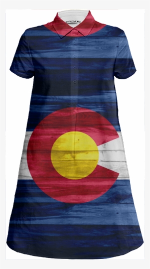 Wood Colorado Flag Shirt Dress $98 - Skjorte Kjole Med Blomsterprint
