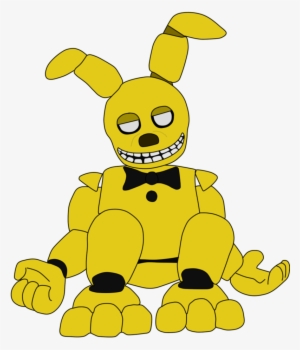 Made A Few Edits To Lazythepotato's Fnaf 6 Springtrap - Cartoon, HD Png  Download(1920x1080) - PngFind