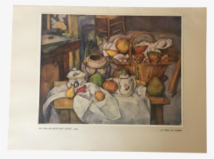 Png Royalty Free Download Paul Cezanne With Fruit - Still Life With Fruit Basket