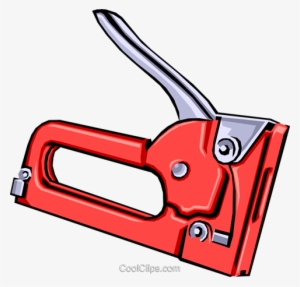 Staple Gun Royalty Free Vector Clip Art Illustration - Staple Gun