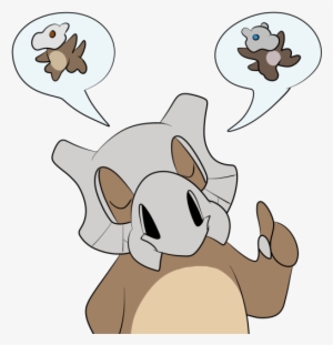 A Cubone From Kanto And A Cubone From Alola Fell In - Cartoon