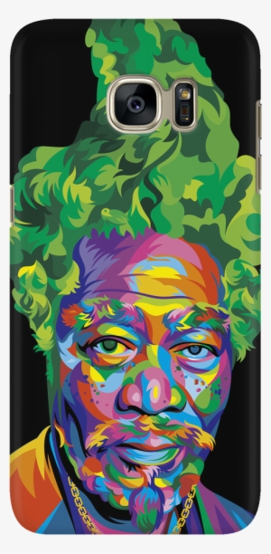 Morgan Freeman Afro Art Phone Case - Art