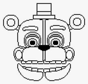 Funtime Freddy Head - Funtime Freddy Pixel Art