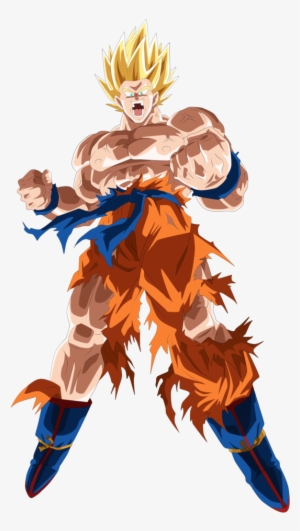 Goku Ssj Namek By Andrewdragonball - Zealous Roar Super Saiyan Goku