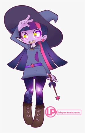 lolopan, crossover, equestria girls, little witch academia, - twilight sparkle little witch