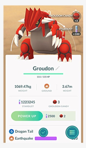 Atributos Y Movimientos De Groudon En Pokémon Go - Groudon Pokemon Go Pc