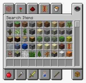 Enter Image Description Here - Minecraft Redstone Blocks In Inventory