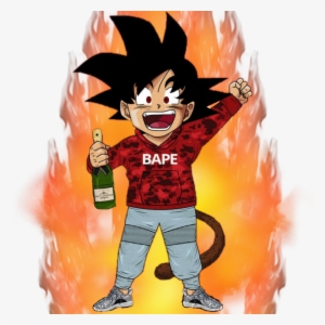 Goku Kid Ssjgod Dbs Dbz Dragonballsuper - Kid Goku Bape